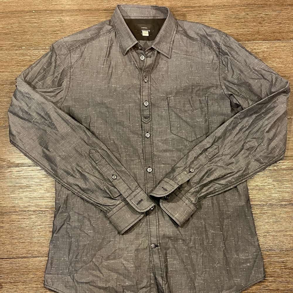 Diesel Dress Shirt Gray Size L